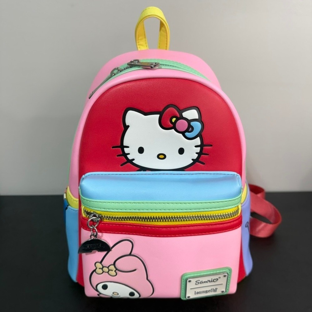 Loungefly Sanrio Backpack Womens OS Kawaii Kidcore Multi Color Block Character